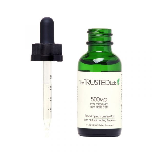 The Trusted Lab CBD IsoMax 500 mg (Broad Spectrum CBD Tincture)