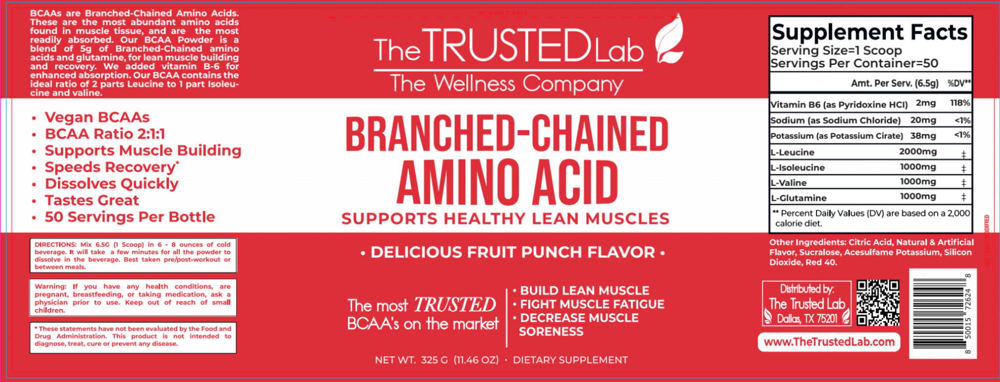 BranchChained Amino Acids for Lean Muscles The Trusted Lab
