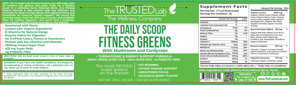 Fitness greens lABEL