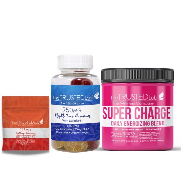 The "Super Charge" Energy and Sleep Set with CBD or CBN