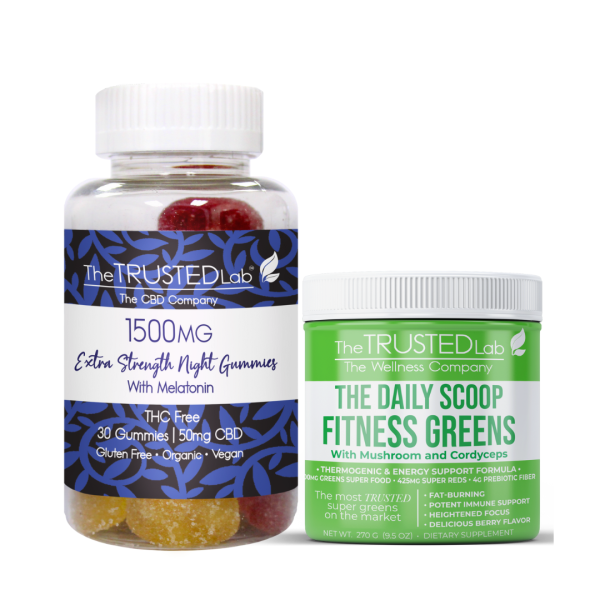 CBD EXTRA STRENGTH PM GUMMIES, FITNESS GREENS