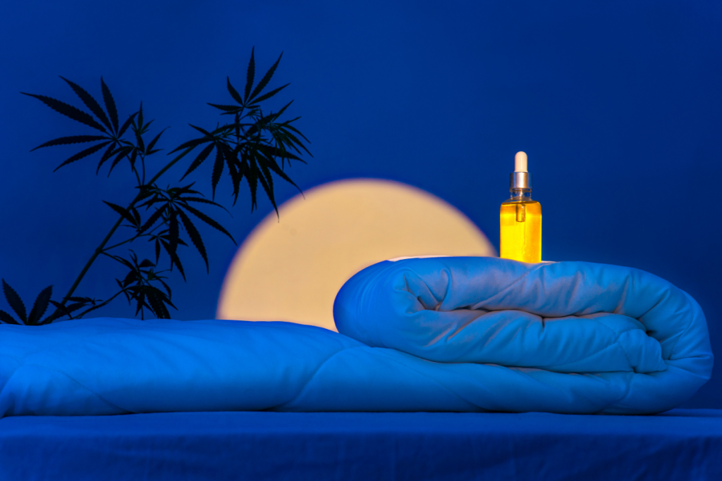 cbd oil in the bed