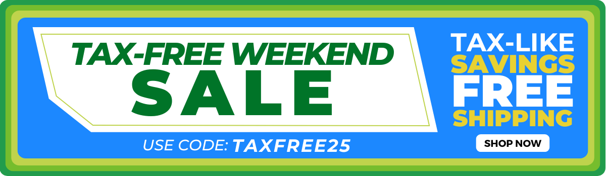 TAX FREE WEEKEND 2025 - SALE BANNER